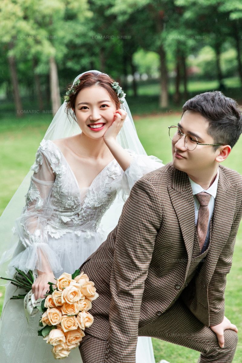 最美婚纱张小姐国风腔调婚纱照